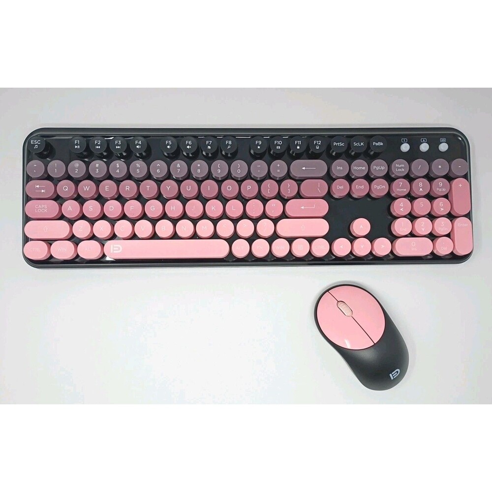 FD 2.4GHz Wireless Keyboard and Mouse Set with Switch Button Full-Size Keyboard - Picture 2 of 12